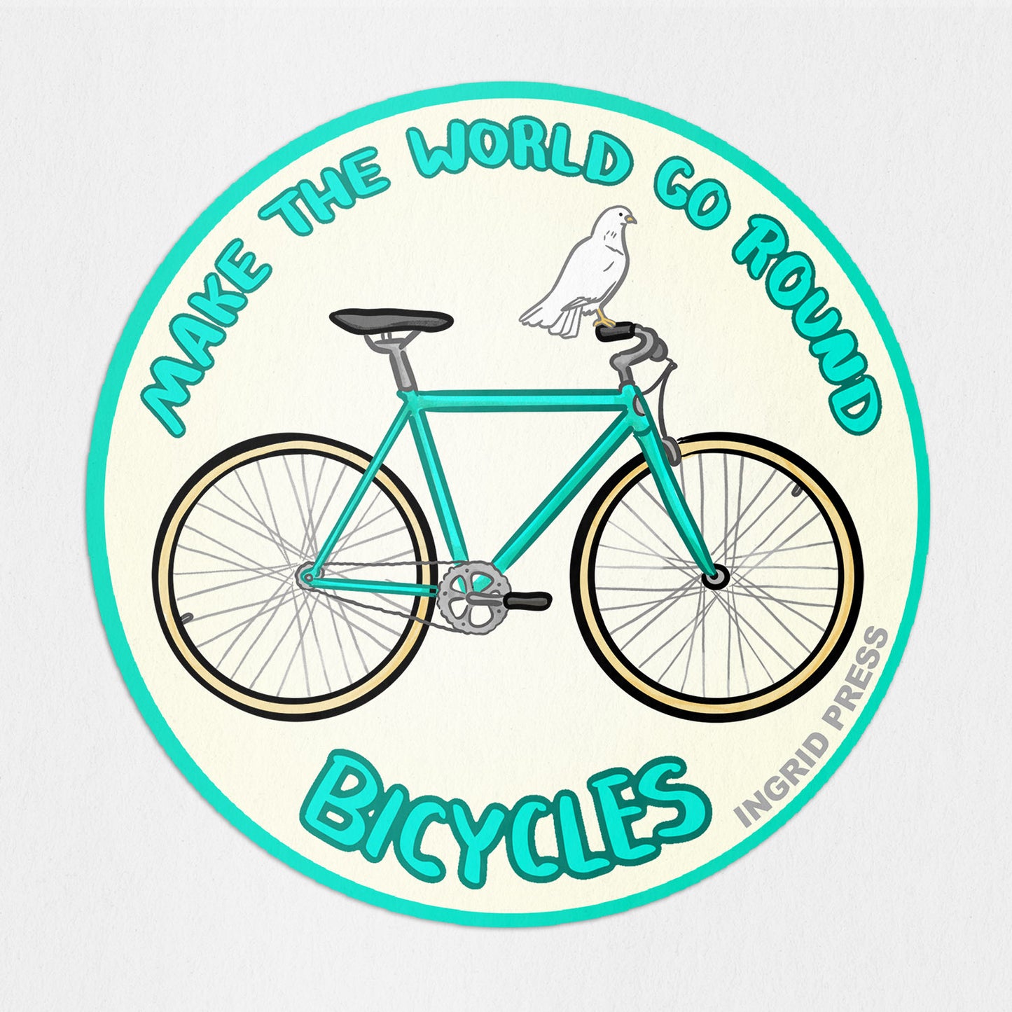 Bikes Die-Cut Sticker