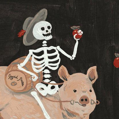 Satisfied Skeleton Card HA-109