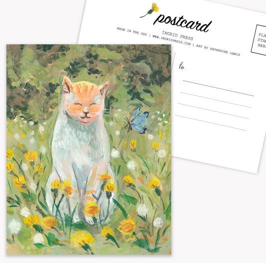 Dandelion Cat 10 Postcards U-163-P