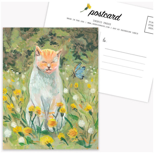 Dandelion Cat 10 Postcards U-163-P