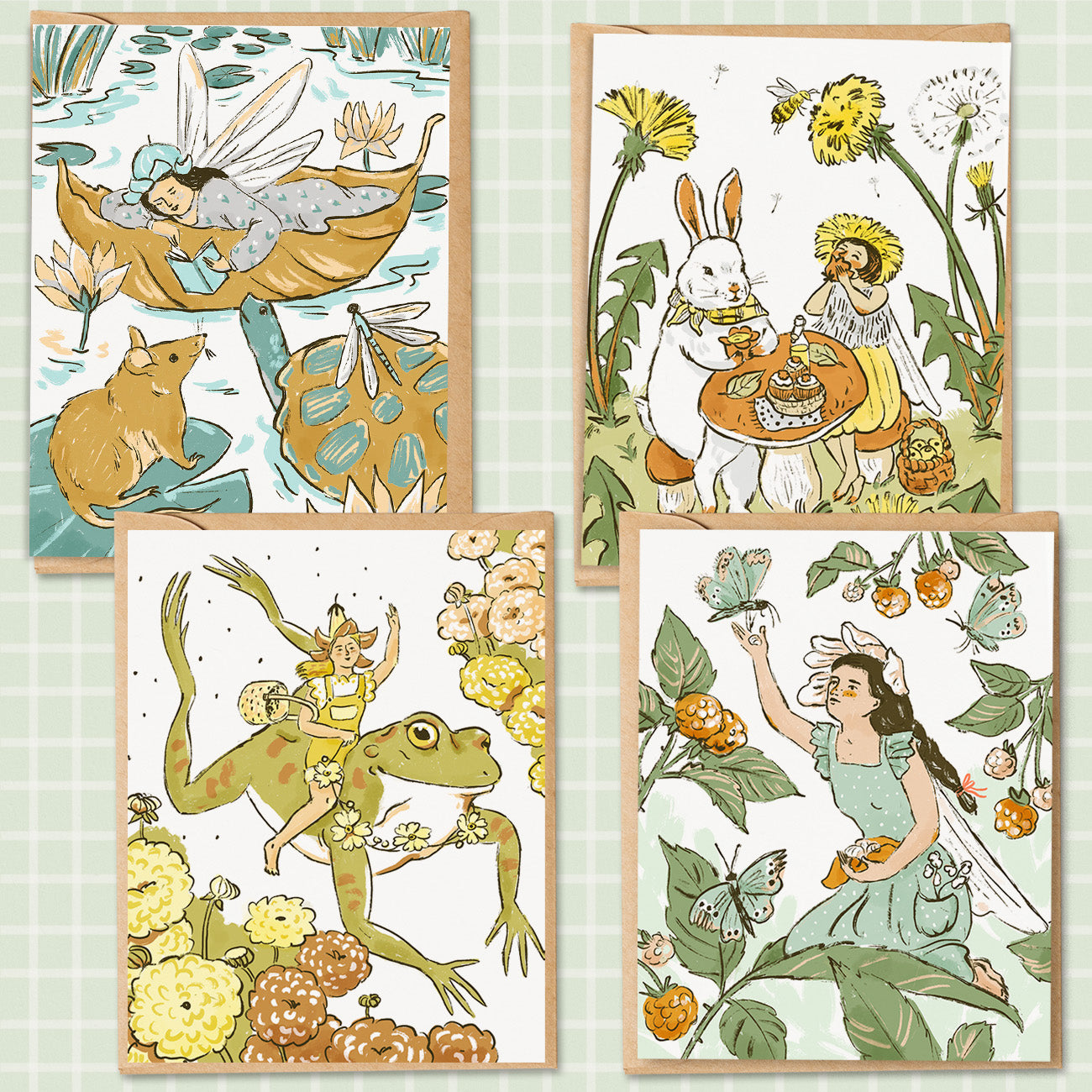 Fairies & Friends 8 Card Set