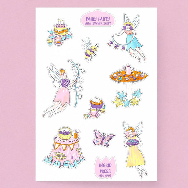 Fairy Party Sticker Sheet 101-SS