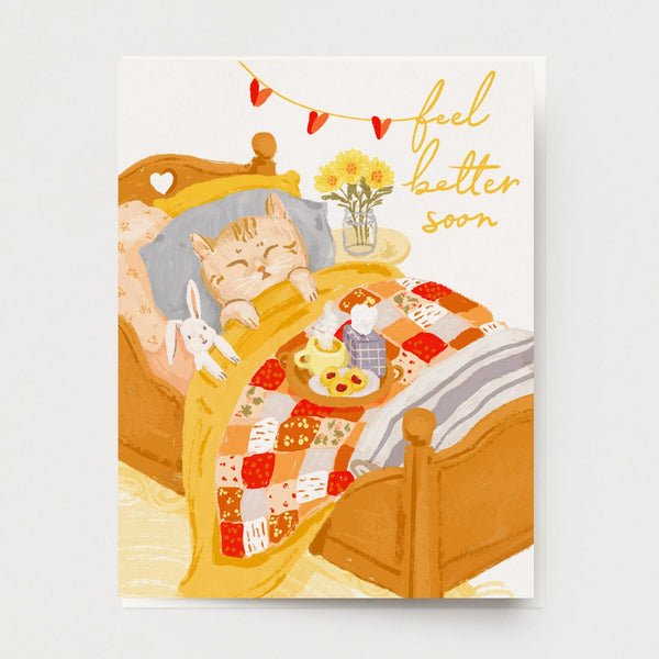 Feel Better Kitten Card E-112