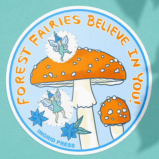 Forest Fairies Die-Cut Sticker