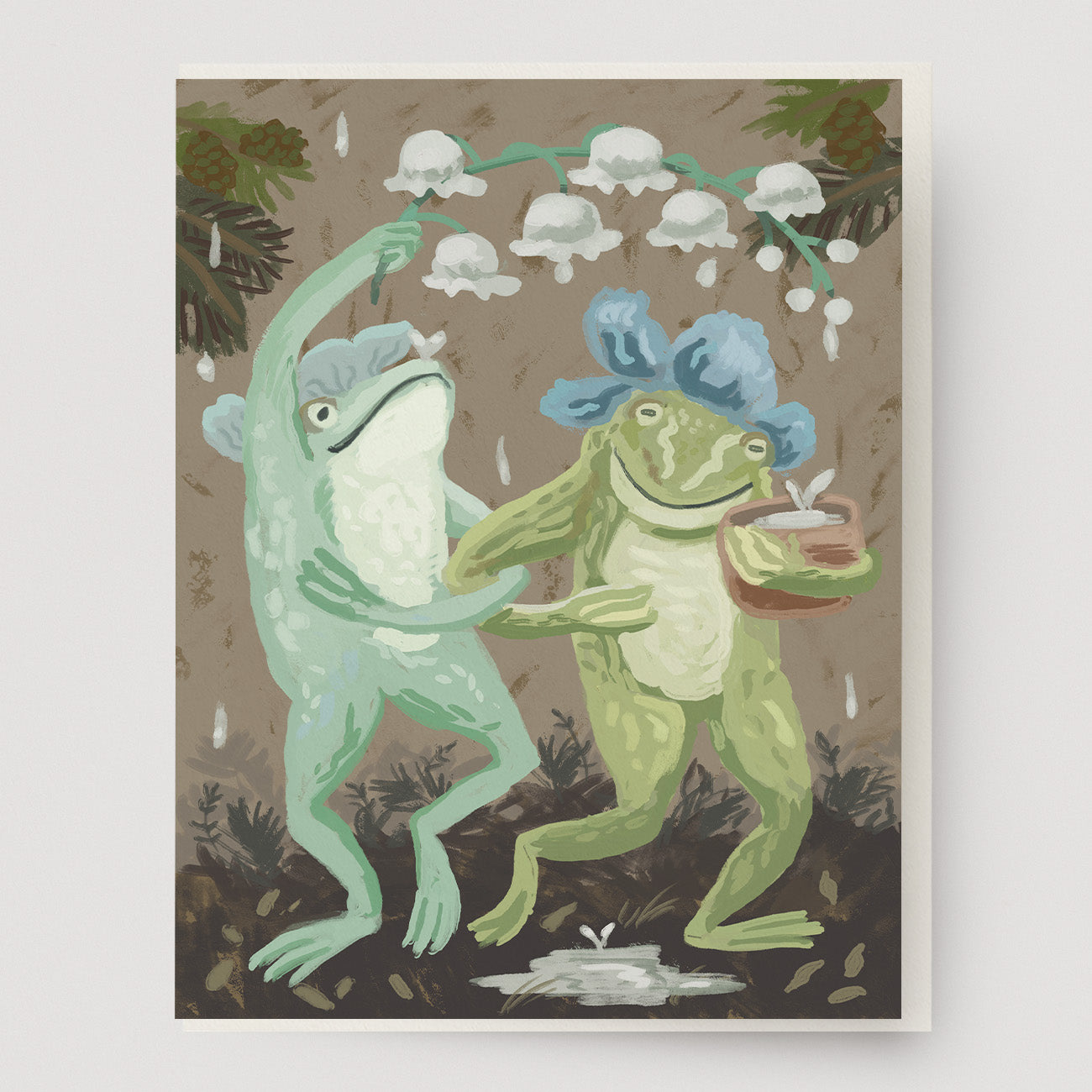 Frog Rain Dance Card