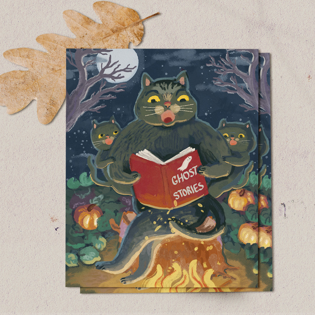 Ghost Stories Cats Card HA-111