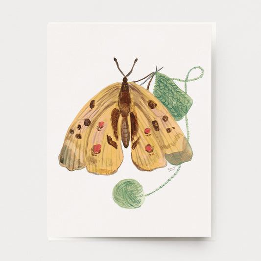 Knitting Butterfly Card U-141
