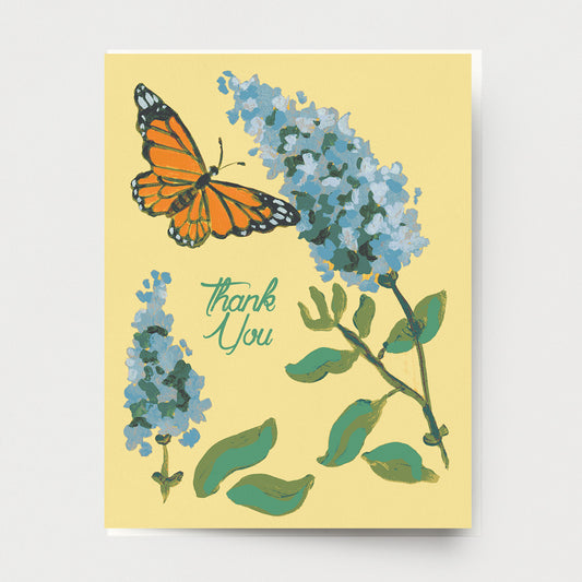 Lilac Thank You Card T-110