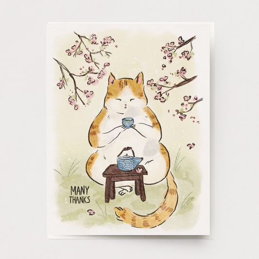 Matcha Cat Card