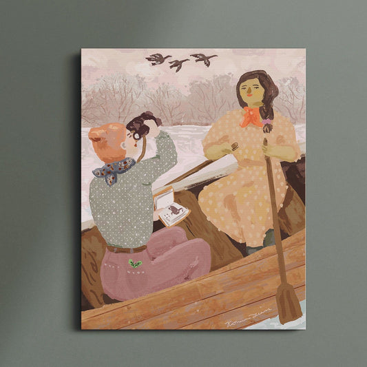 Morning Bird Watch Canvas Print