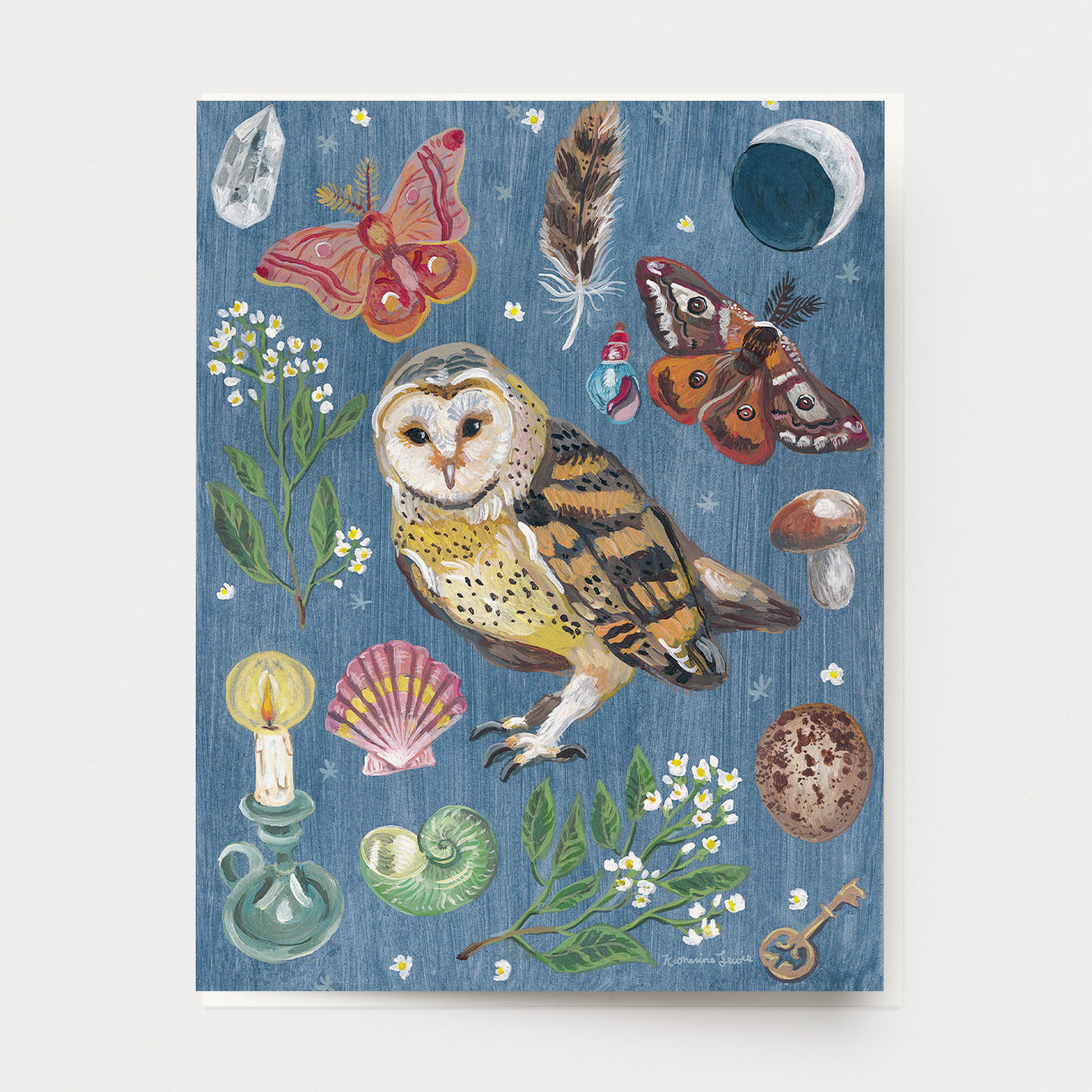 Owl Night Card U-137
