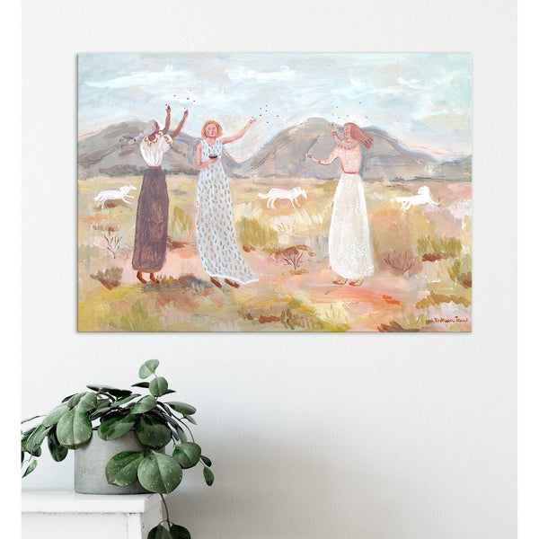 Planting the Desert Canvas Print 109-CP