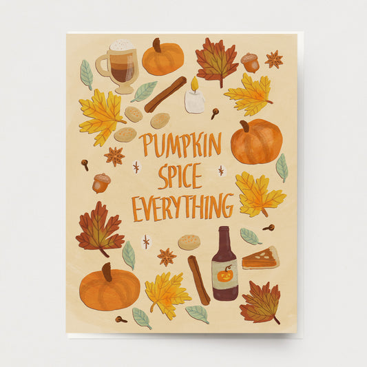 Pumpkin Spice Everything Card HA-105