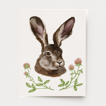 Rabbit Portrait Card