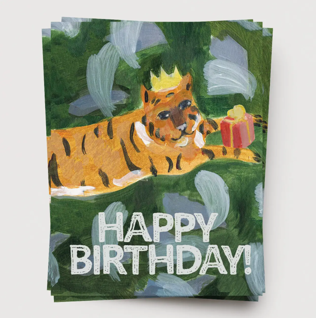 Tiger Birthday 6-card Set