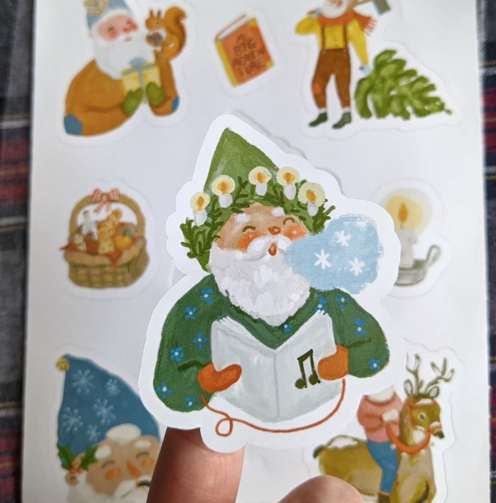 Winter Gnomes Sticker Sheet