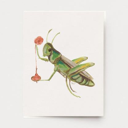 Spinning Grasshopper Card