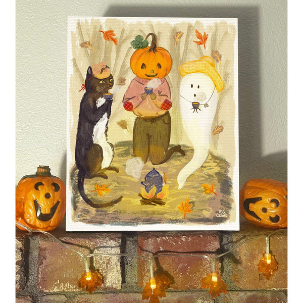 Bonfire Friends Mini Canvas 8x10