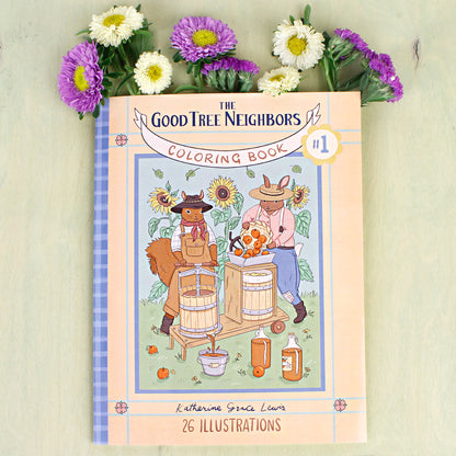 The Good Tree Neighbors Coloring Book Paper Back by Katherine Lewis