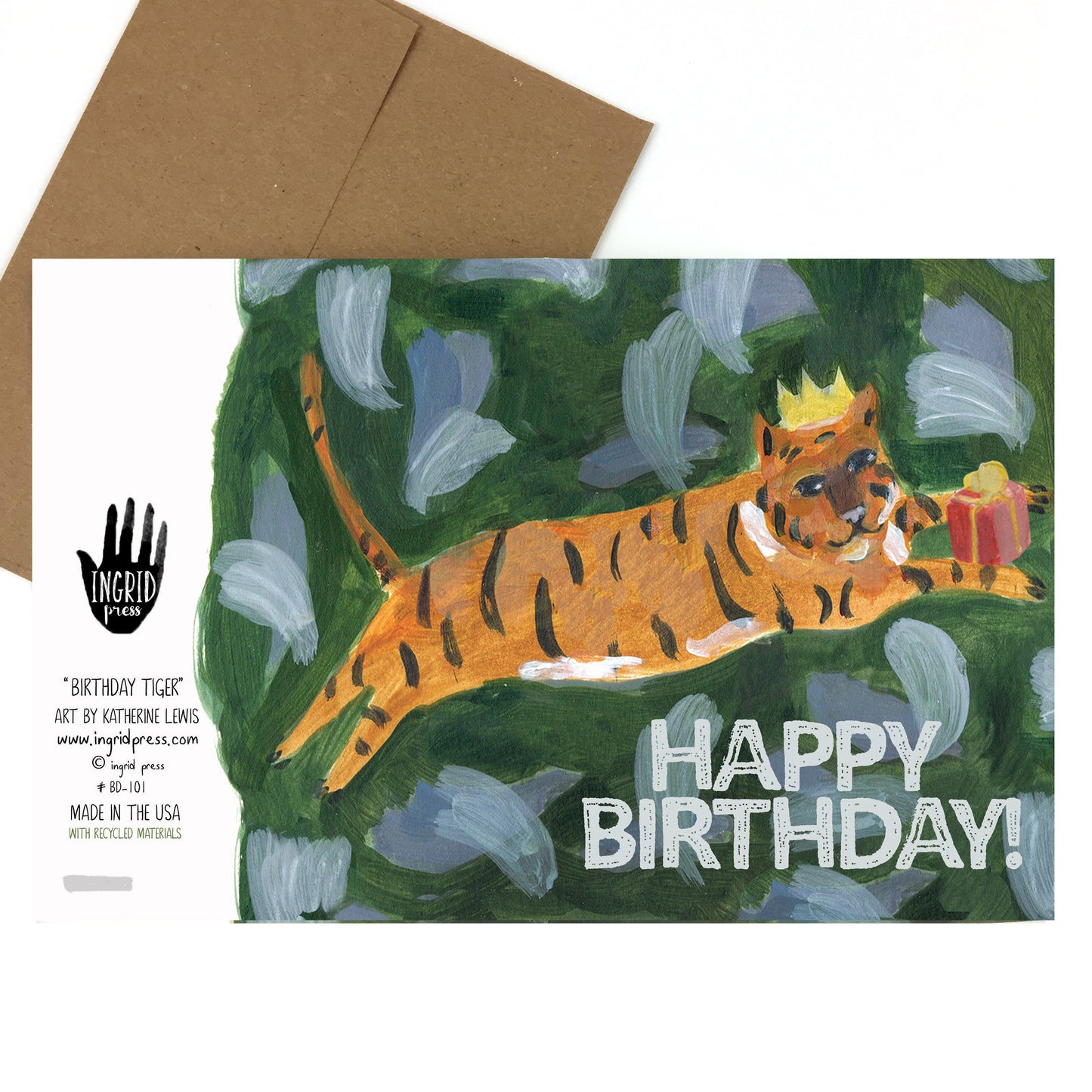 Tiger Birthday 6-card Set