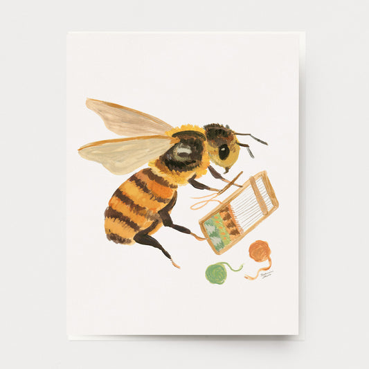Weaving Bee Card U-144