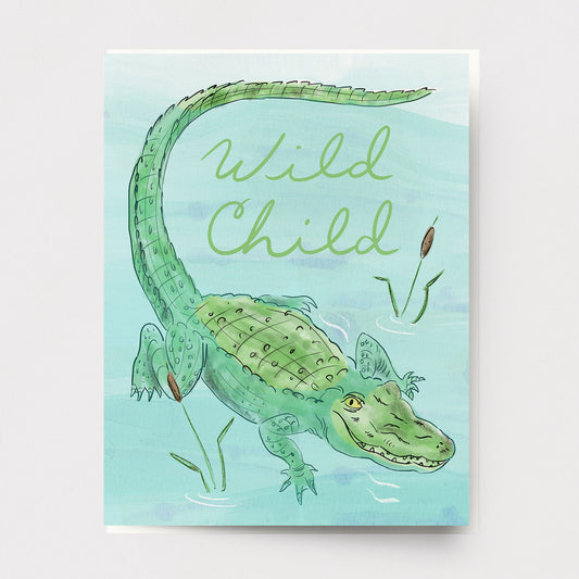 Wild Child Gator Card