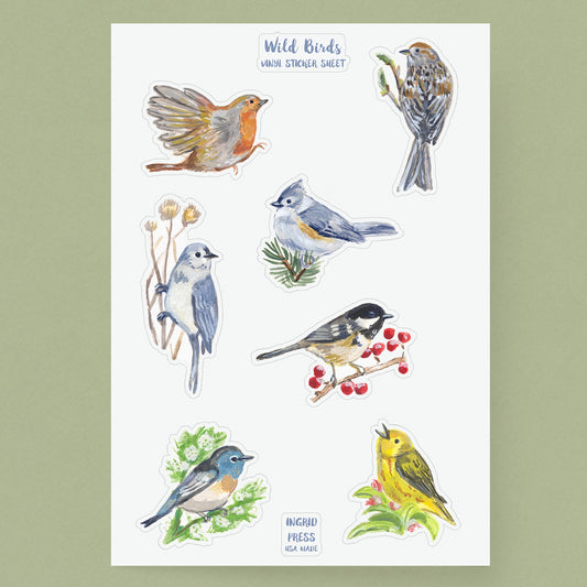 Wild Birds Sticker Sheet 113-SS