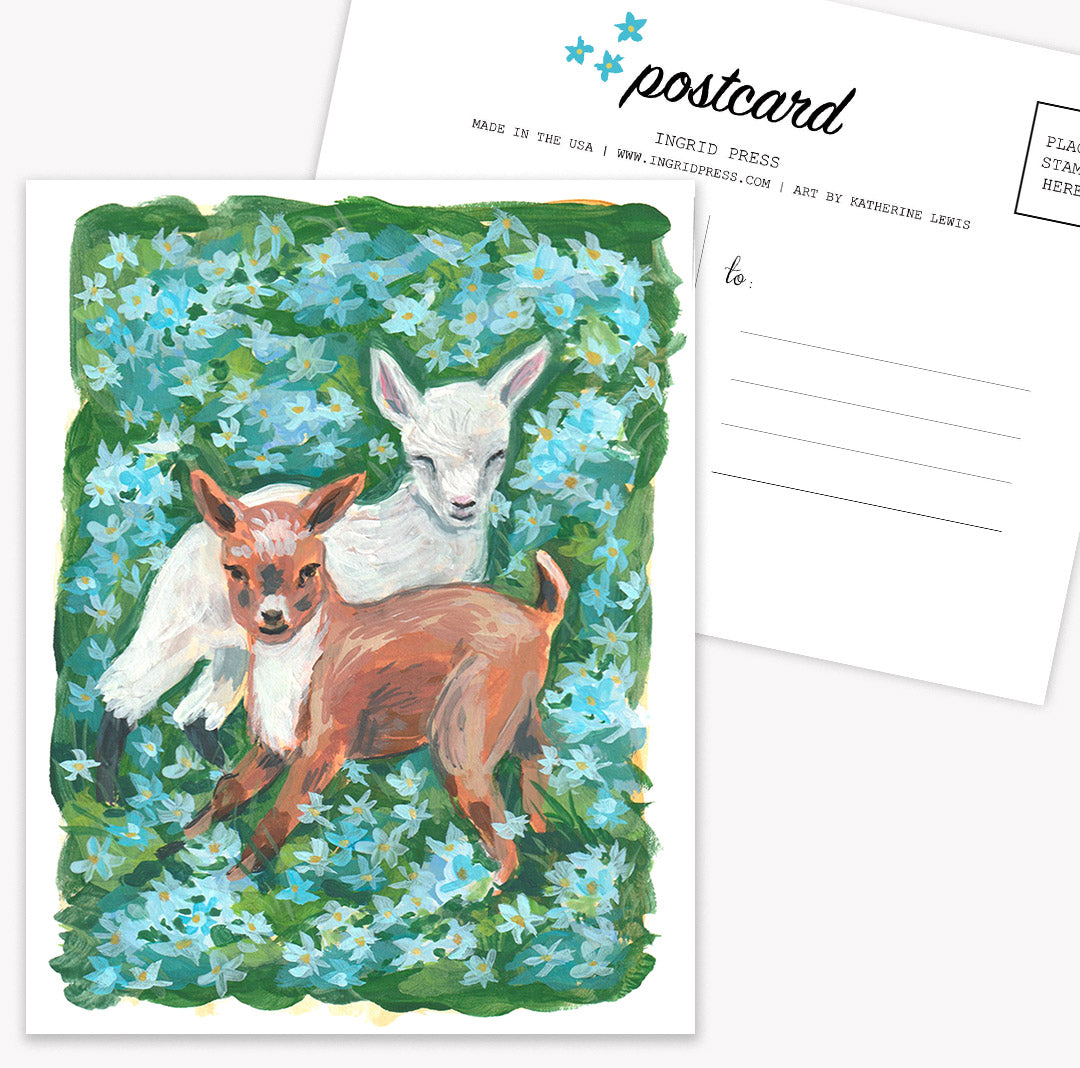 Wildflower Goats | 10 Postcards