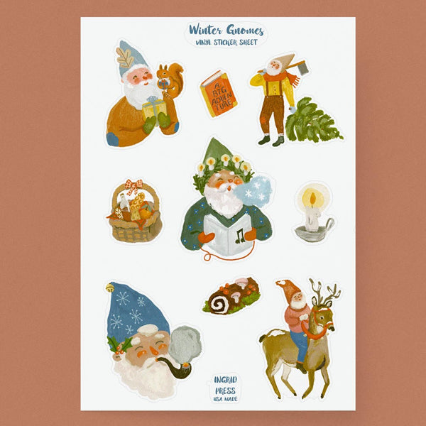 Winter Gnomes Sticker Sheet 114-SS