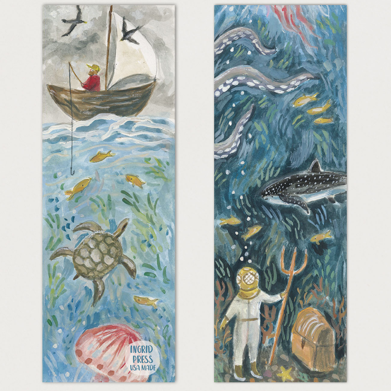 Wonders of the Deep Double-Sided Bookmark