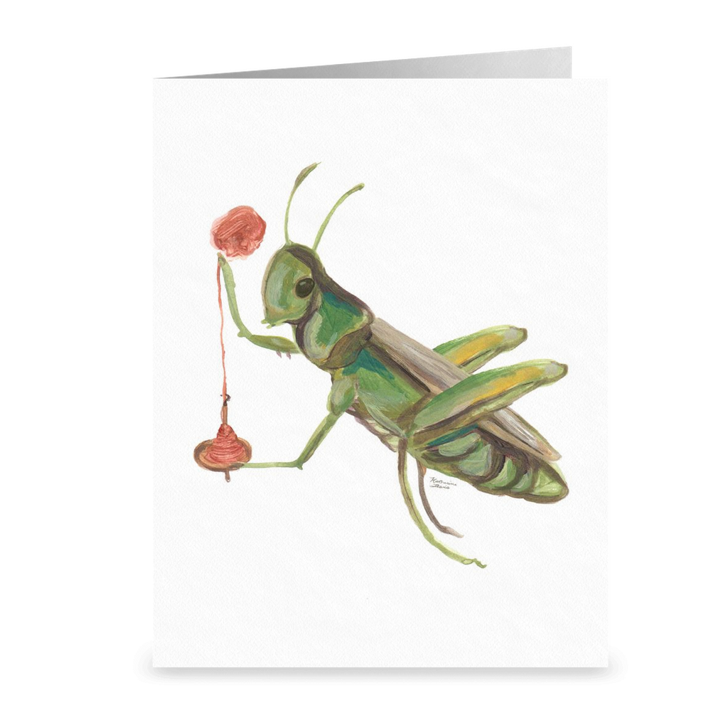 Spinning Grasshopper Card