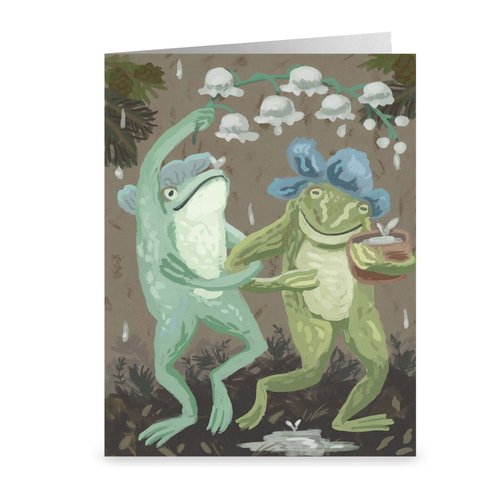 Frog Rain Dance Card U-153