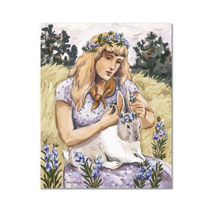 Rosemary Rabbit Paper Print