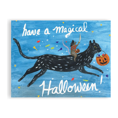 Halloween Cat 10 Postcards