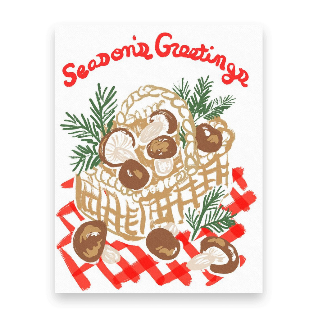 Mushroom Harvest | 10 Holiday Postcards