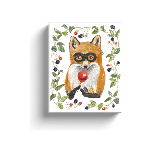 Carnival Fox Mini Canvas 8x10